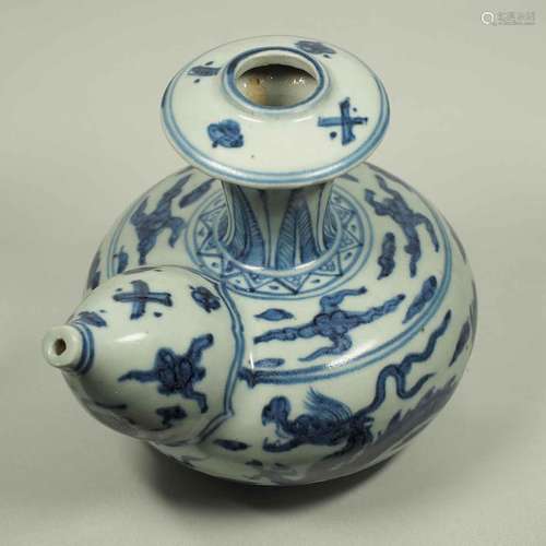 Kendi with Mammiform Spout, Hongzhi-Zhengde, Ming Dynasty