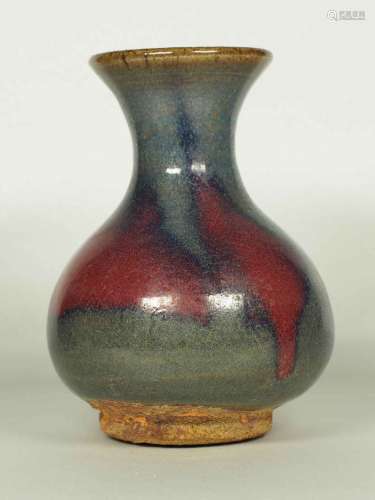 Jun Yuhuchun Vase with Red Splash, Yuan Dynasty