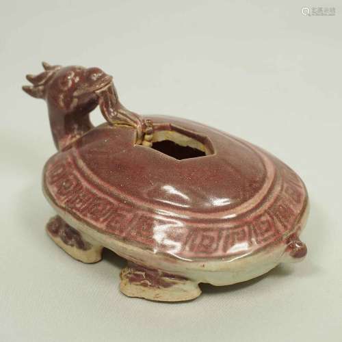 Scholar's Dragon-Turtle Form Waterpot, Ming Dynasty