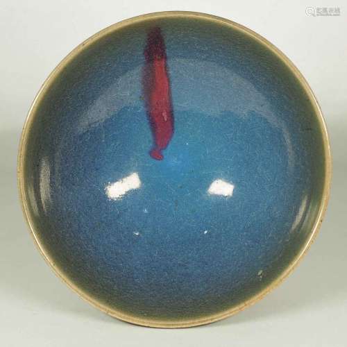 Jun Bowl with Red Splash, Yuan Dynasty