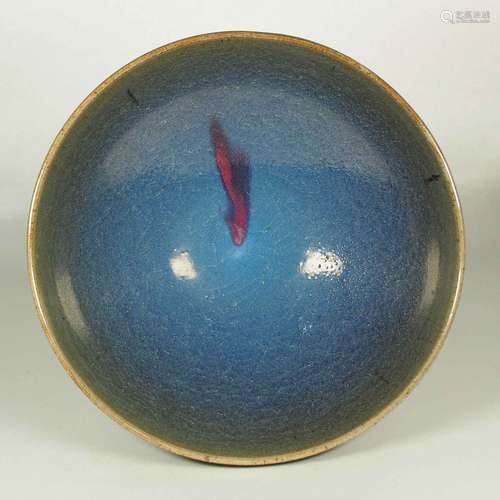 Jun Bowl with Red Splash, Yuan Dynasty