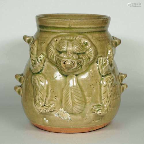 Yue Mystical Beast-Form Vessel, Western Jin Dynasty