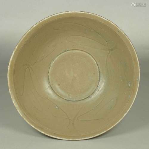 Yue Celadon Bowl with Incised Design, Song Dynasty