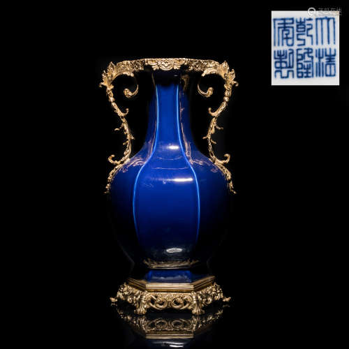 Chinese Export Bronze Mounted Vase