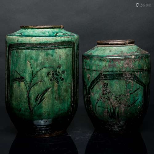 Pair of Ming Style Cizhou Vases