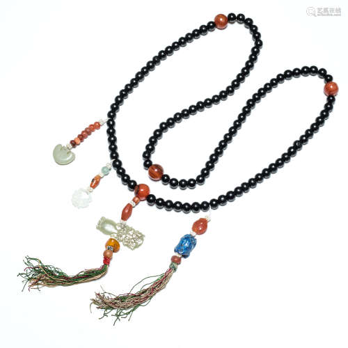 19th Antique Wood Prayer Beads