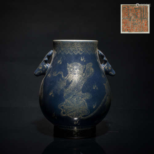 Qianlong Mark Antique Porcelain Vase