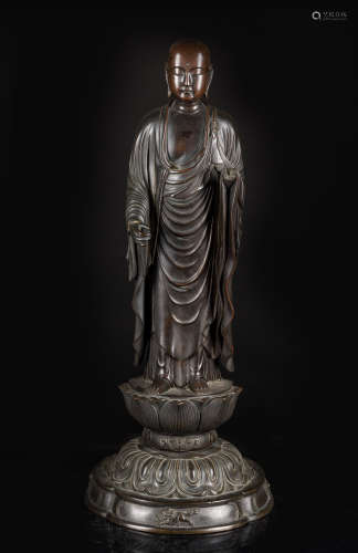 18th Antique Japanese Bronze Buddha