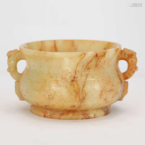 CHINESE ARCHAIC JADE CENSER