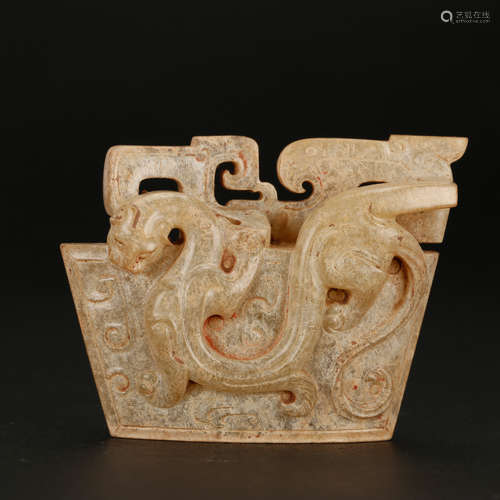 CHINESE ARCHAIC JADE ORNAMENT