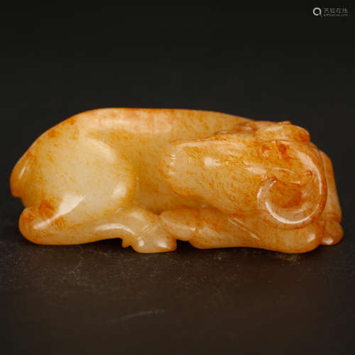 CHINESE ARCHAIC JADE SHEEP