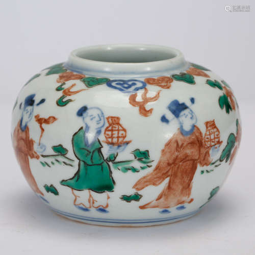 CHINESE WUCAI PORCELAIN JAR