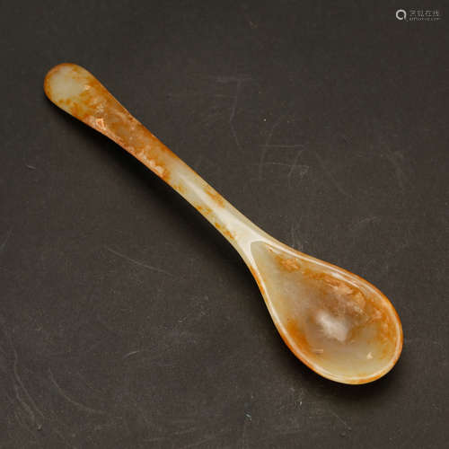 CHINESE ARCHAIC JADE SPOON