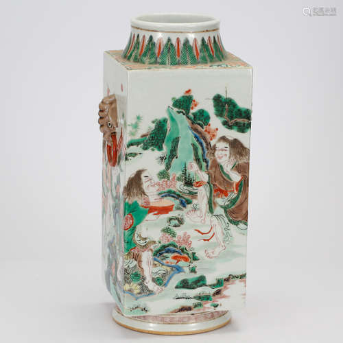 CHINESE WUCAI PORCELAIN VASE