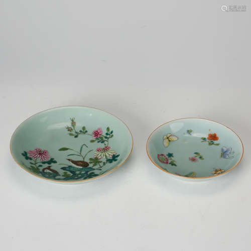 CHINESE FAMILLE ROSE PORCELAIN PLATE