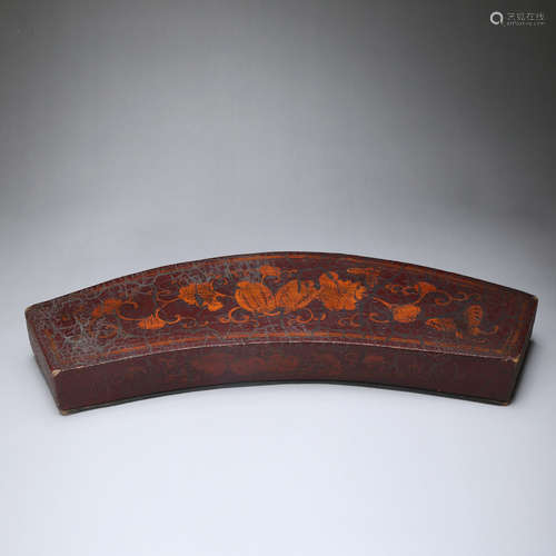 CHINESE LACQUER WOOD COVER BOX