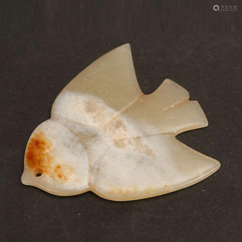 CHINESE ARCHAIC STYLE JADE BIRD