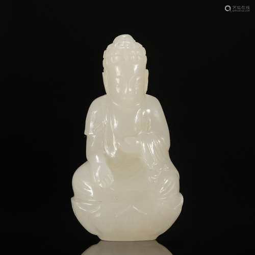 CHINESE WHITE JADE GUANYIN