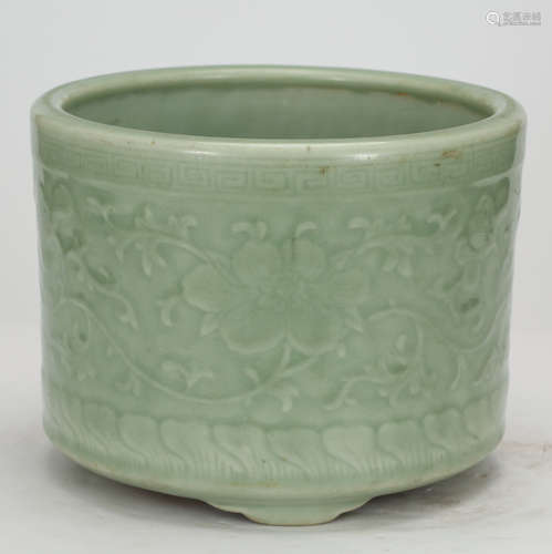 CHINESE CELADON GLAZED CENSER