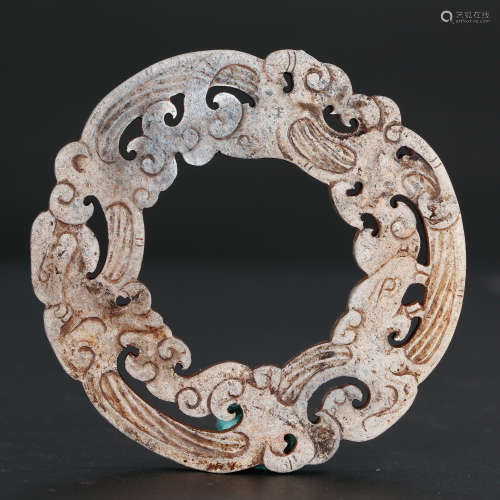 CHINESE ARCHAIC STYLE JADE ORNAMENT