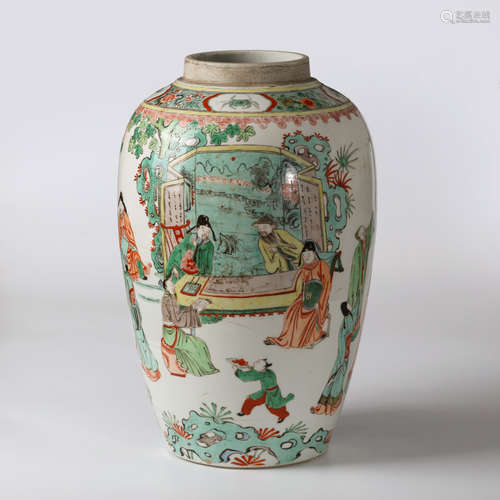 CHINESE WUCAI PORCELAIN VASE