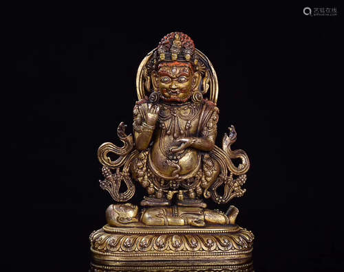 A BRONZE GILT “ER BI DA HEI TIAN