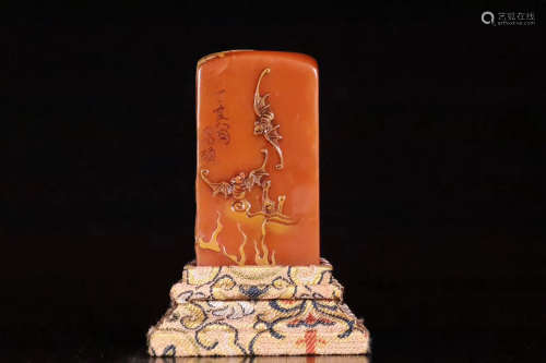 AN OPROMENT STAMP,QING DYNASTY