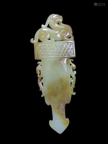 A ZHANHAN HETIAN JADE HAND PIECE