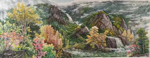 A PAINTING MADE BY NORTH KOREAN ARTIST