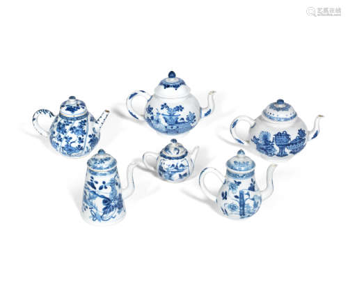 Jiajing six-character marks, Kangxi A pair of 'precious objects' teapots and covers