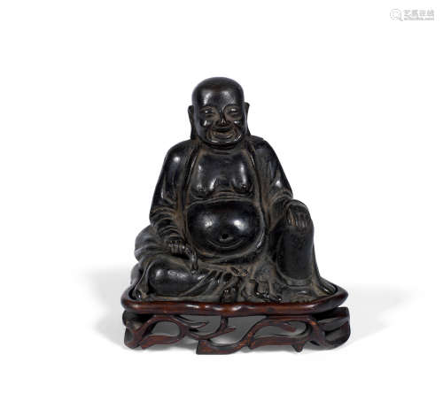 Qing Dynasty A bronze figure of Budai
