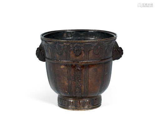 Xuande six-character mark, 17th/18th century A bronze incense burner