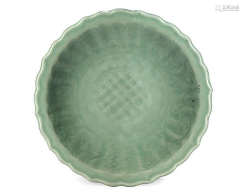 Ming Dynasty A Longquan celadon-glazed dish