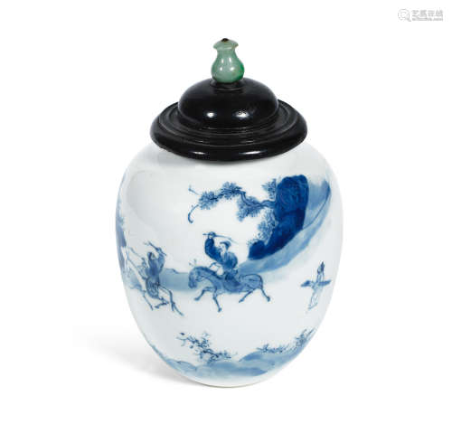 Kangxi A blue and white ginger jar