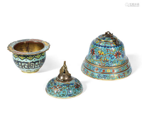 19th century A cloisonné enamel bell