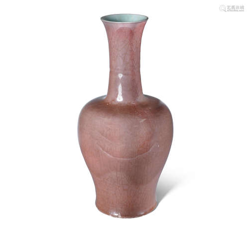 18th century  A Langyao baluster vase, yaolingzun