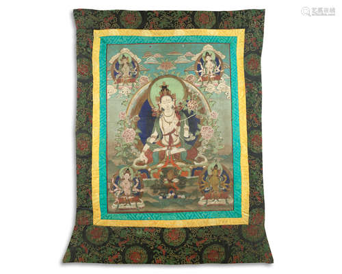 Tibet, 19th/20th century A thangka of White Tara