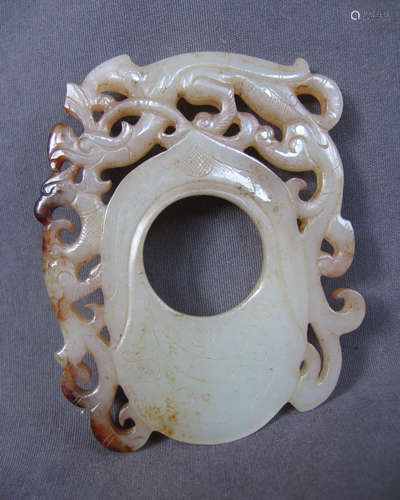 A HETIAN WHITE JADE DISH