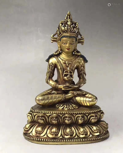 BRONZE BUDDHA FIGURE