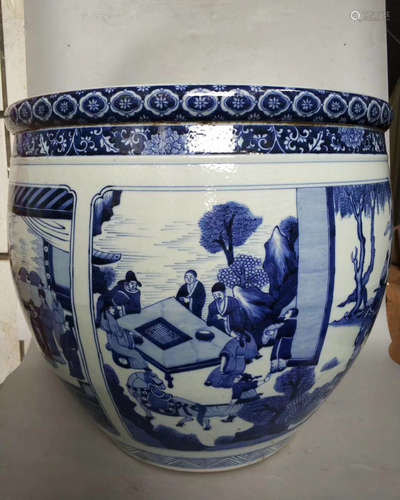 A BLUE&WHITE MEN SUBJECT JAR