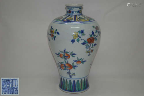 DOUCAI MEI VASE