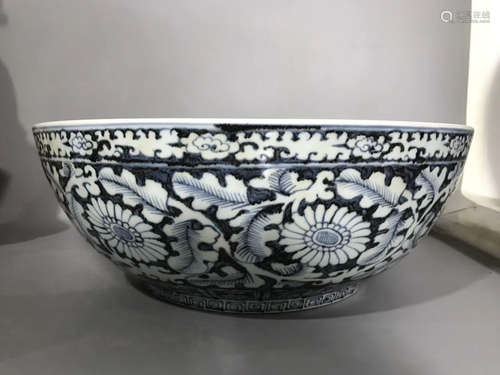 A FLOWER DECORATED BOWL