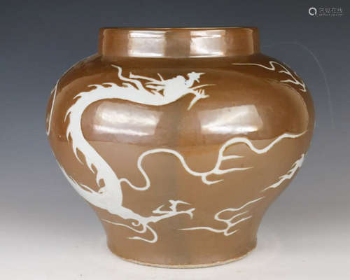 YUAN DYNASTY ZIJIN GLAZED JAR