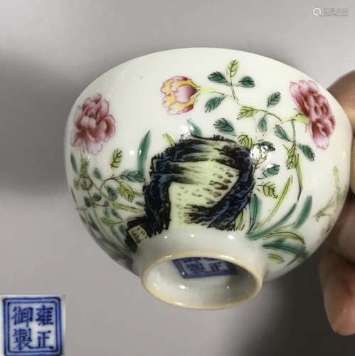 A YONGZHENG MARK FLOWER BOWL