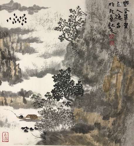 郭徳昌 山水