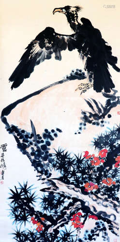 Attributed to Pan Tianshou (Chinese Scroll Painting)