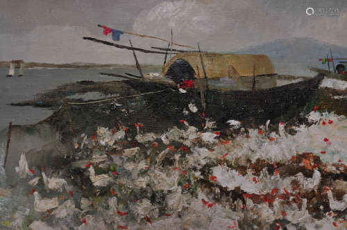 Attributed to Wu Guanzhong (OIL PAINTING)