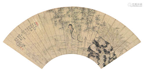 顾洛(1763- 约1837) 竹林仕女
