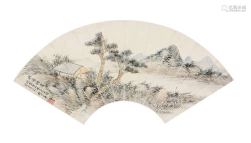 胡公寿(1823-1886) 水阁纳凉