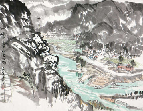 陈大羽(1912-2001) 村舍